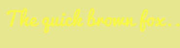 Image with Font Color F8F844 and Background Color E7E791